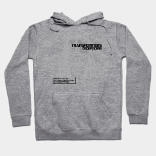 Transformers - GEN 1 - Megatron overlaps Hoodie